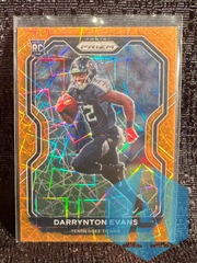 2020 Panini Prizm #396 Darrynton Evans Orange Laser Prizm Rookie